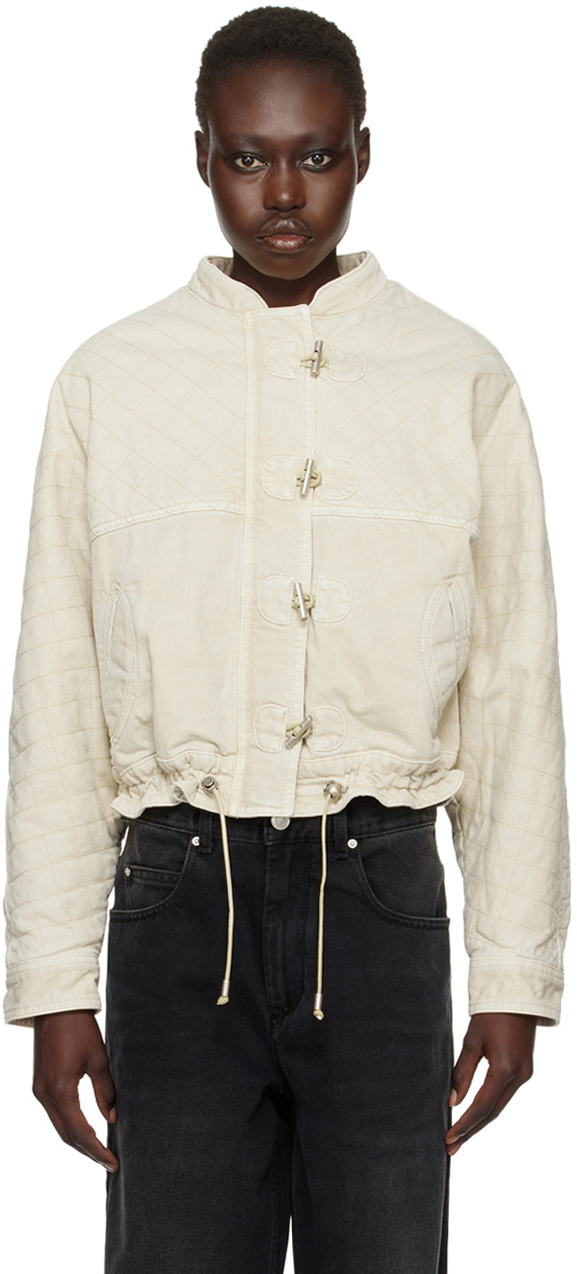 Isabel Marant White Tadia Denim Jacket Isabel Marant