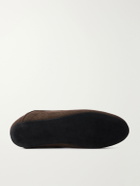George Cleverley - Mayfair Collapsible-Heel Suede Loafers - Brown