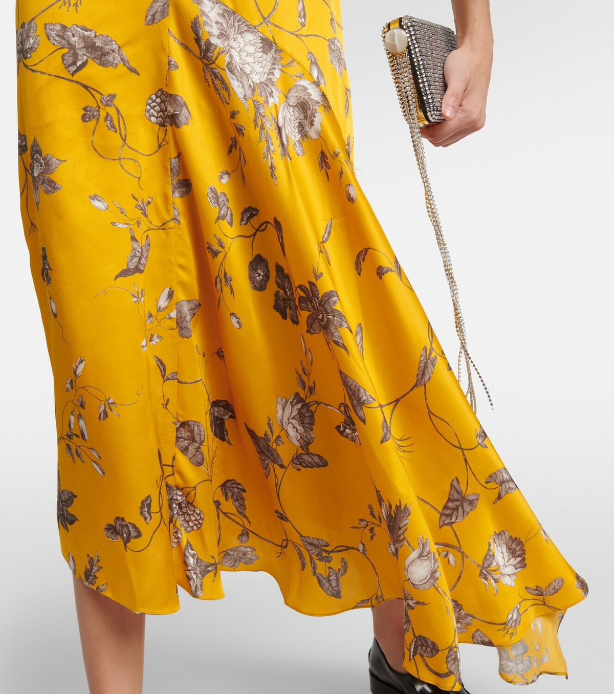 Erdem Floral satin midi dress Erdem Erdem Floral satin midi dress Erdem