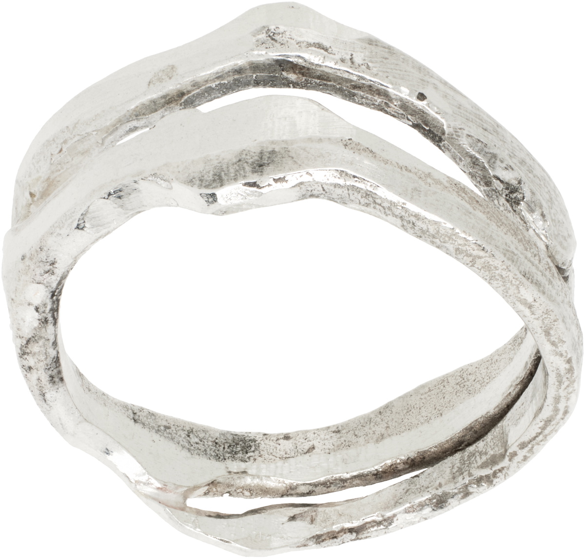 Pearls Before Swine Silver Ollo Ring