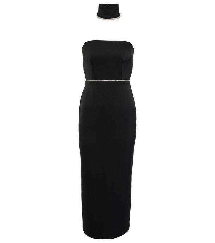 Photo: Alex Perry Crystal-embellished satin midi dress