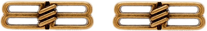 Photo: Balenciaga Gold BB Icon Earrings