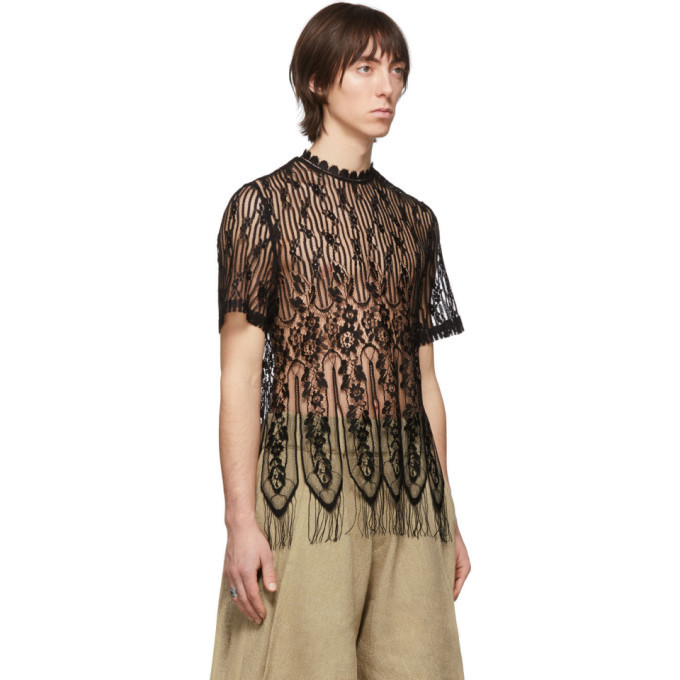 Palomo Spain Black Lace T-Shirt