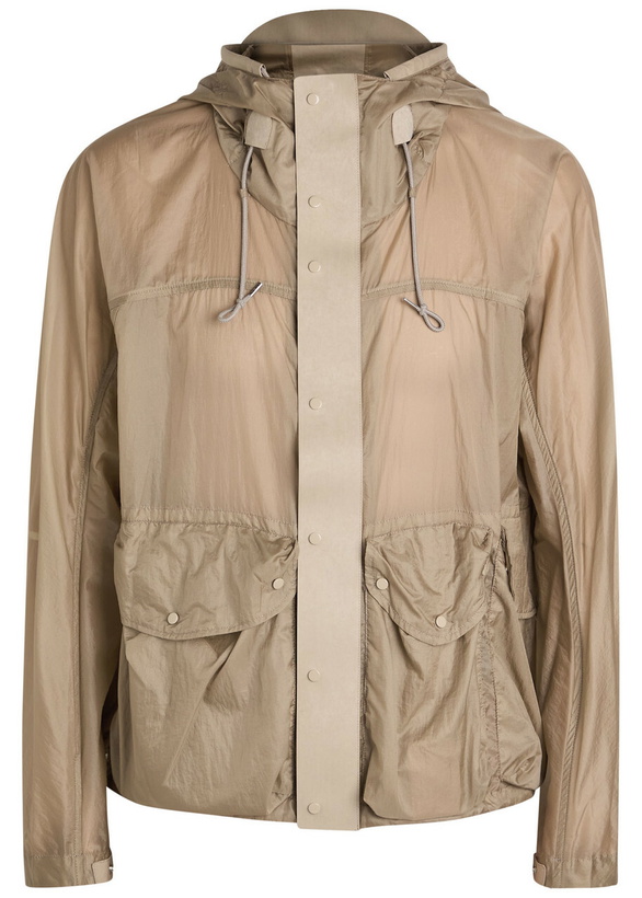 Photo: Ten C Skye Panelled Shell Jacket Light Grey