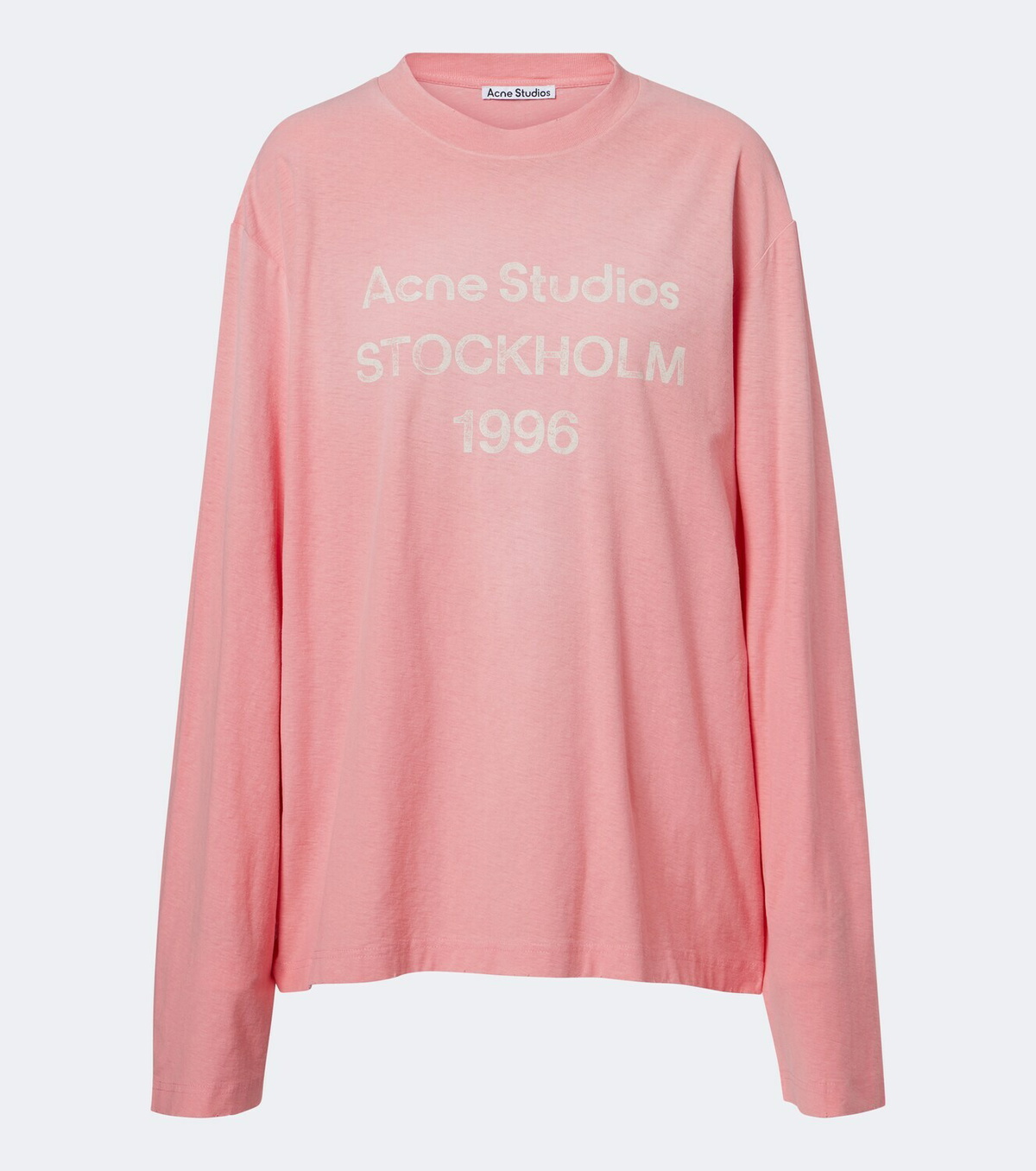 Acne Studios Logo cotton and hemp jersey T-shirt
