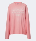 Acne Studios Logo cotton and hemp jersey T-shirt