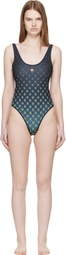 Casablanca Black Degrade Monogram Swimsuit