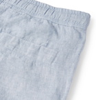 Orlebar Brown - Slim-Fit Linen-Chambray Drawstring Shorts - Blue