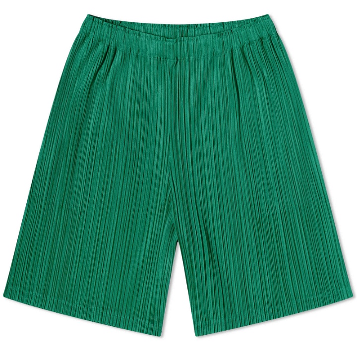 Photo: Pleats Please Issey Miyake Women's Pleats Shorts in Green