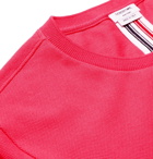 Thom Browne - Grosgrain-Trimmed Cotton-Piqué T-Shirt - Men - Pink