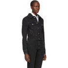 Matthew Adams Dolan Black Denim Shrunken Jacket