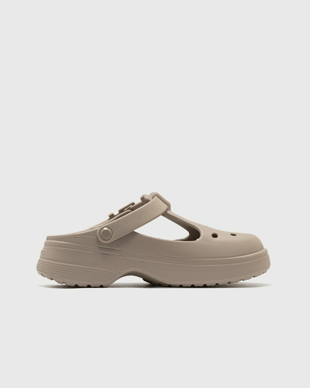 Crocs Classic Mary Jane Clog Taupe Beige Womens Sandals & Slide