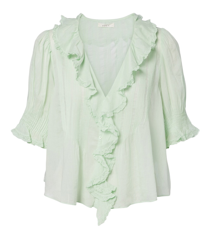 Photo: Dôen Henri ruffled cotton top