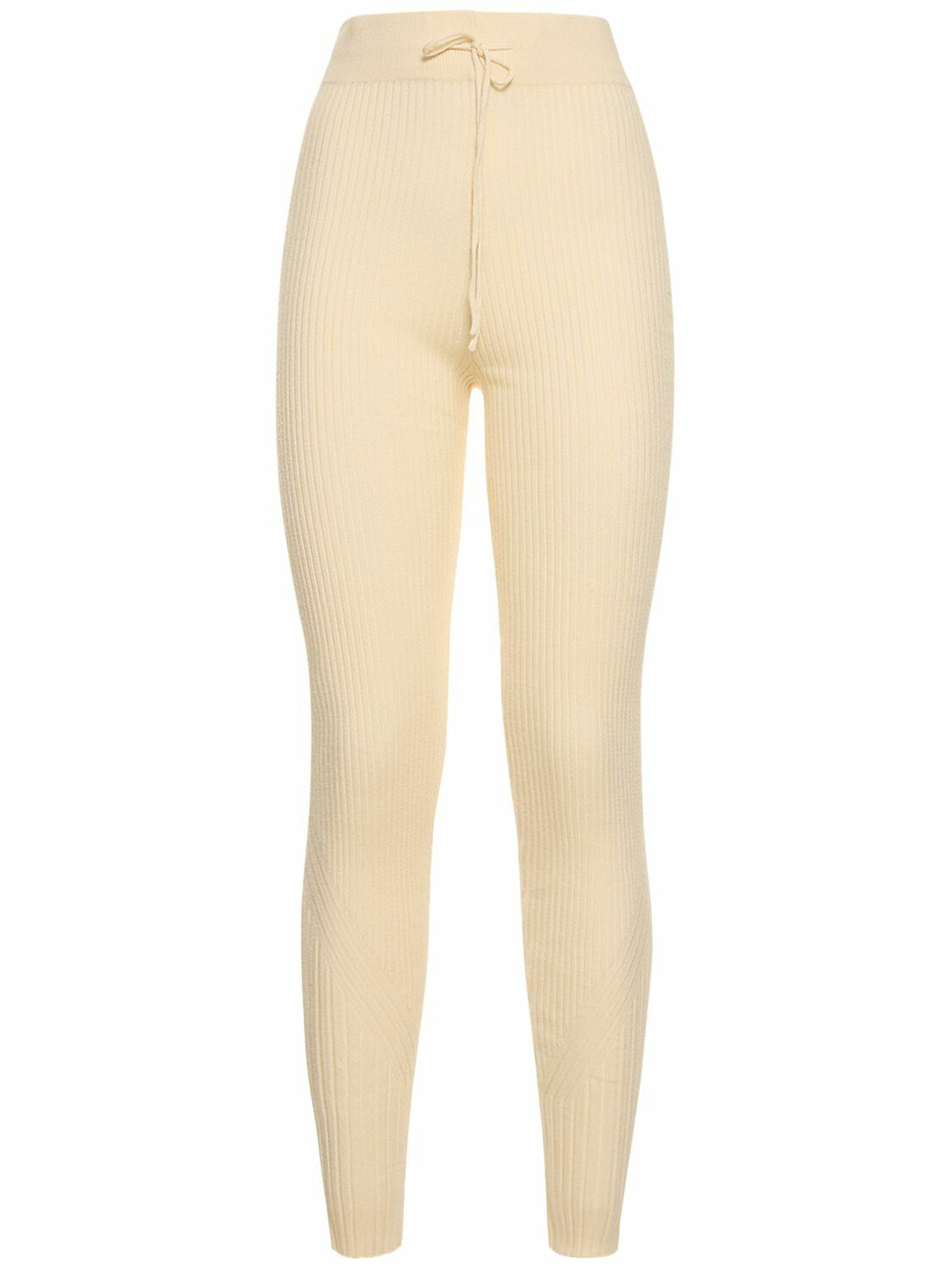 VARLEY - Mocado Rib Knit Base Layer Ski Leggings Varley