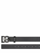 DOLCE & GABBANA - 3.5cm Logo Leather Belt