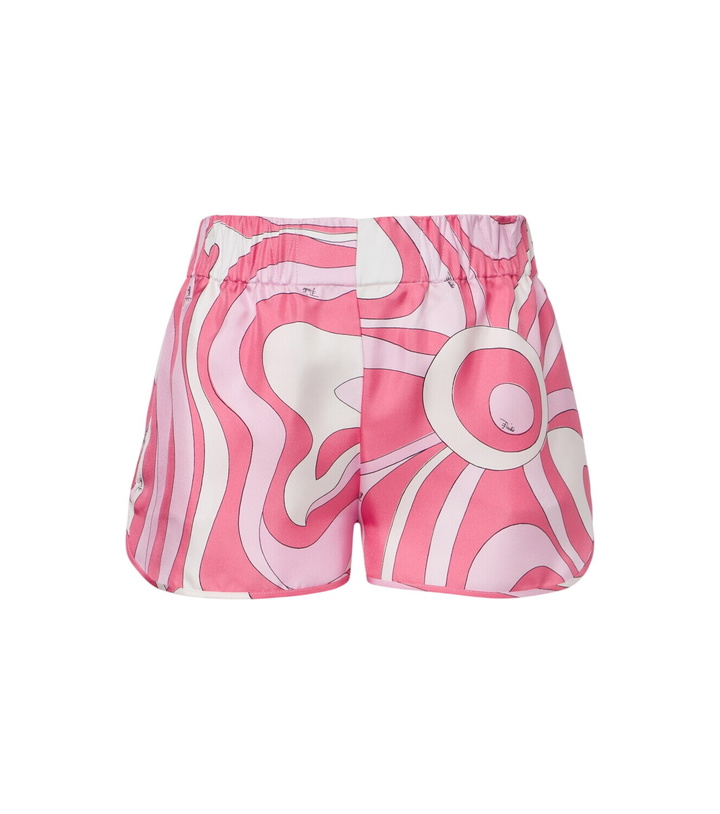 Photo: Pucci Marmo silk twill shorts