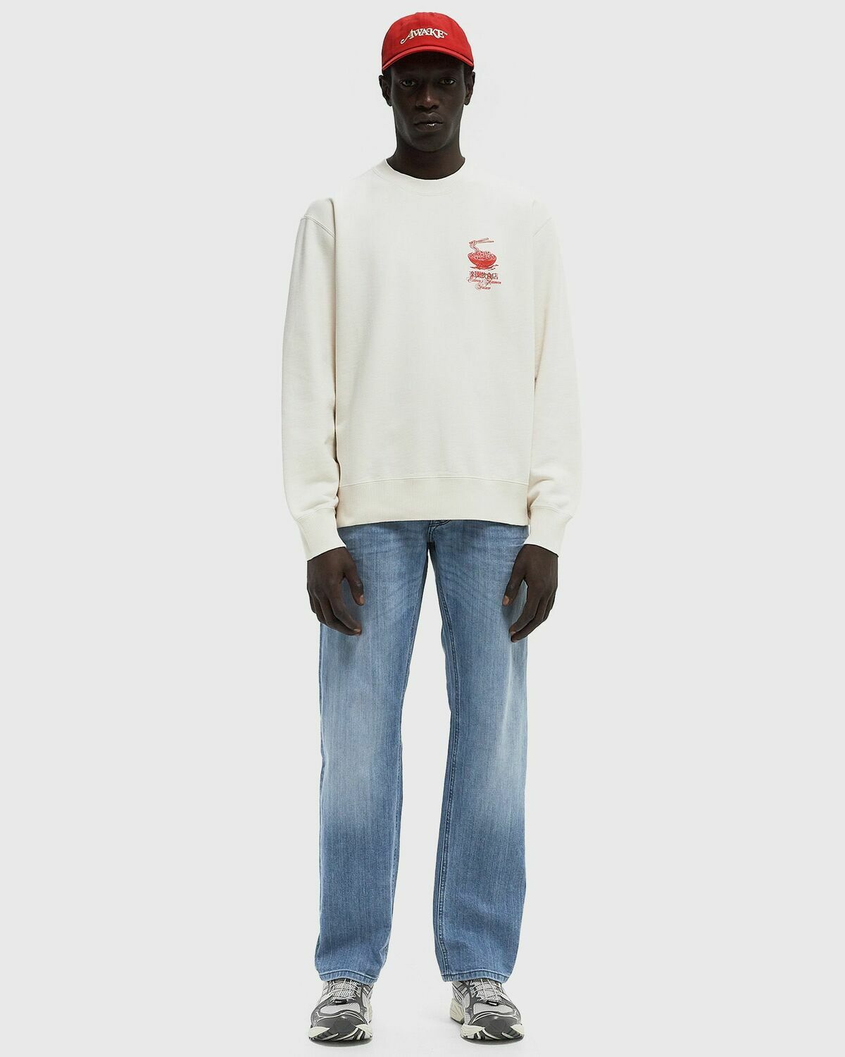 Edwin Ramen Palace Sweat Beige Mens Sweatshirt
