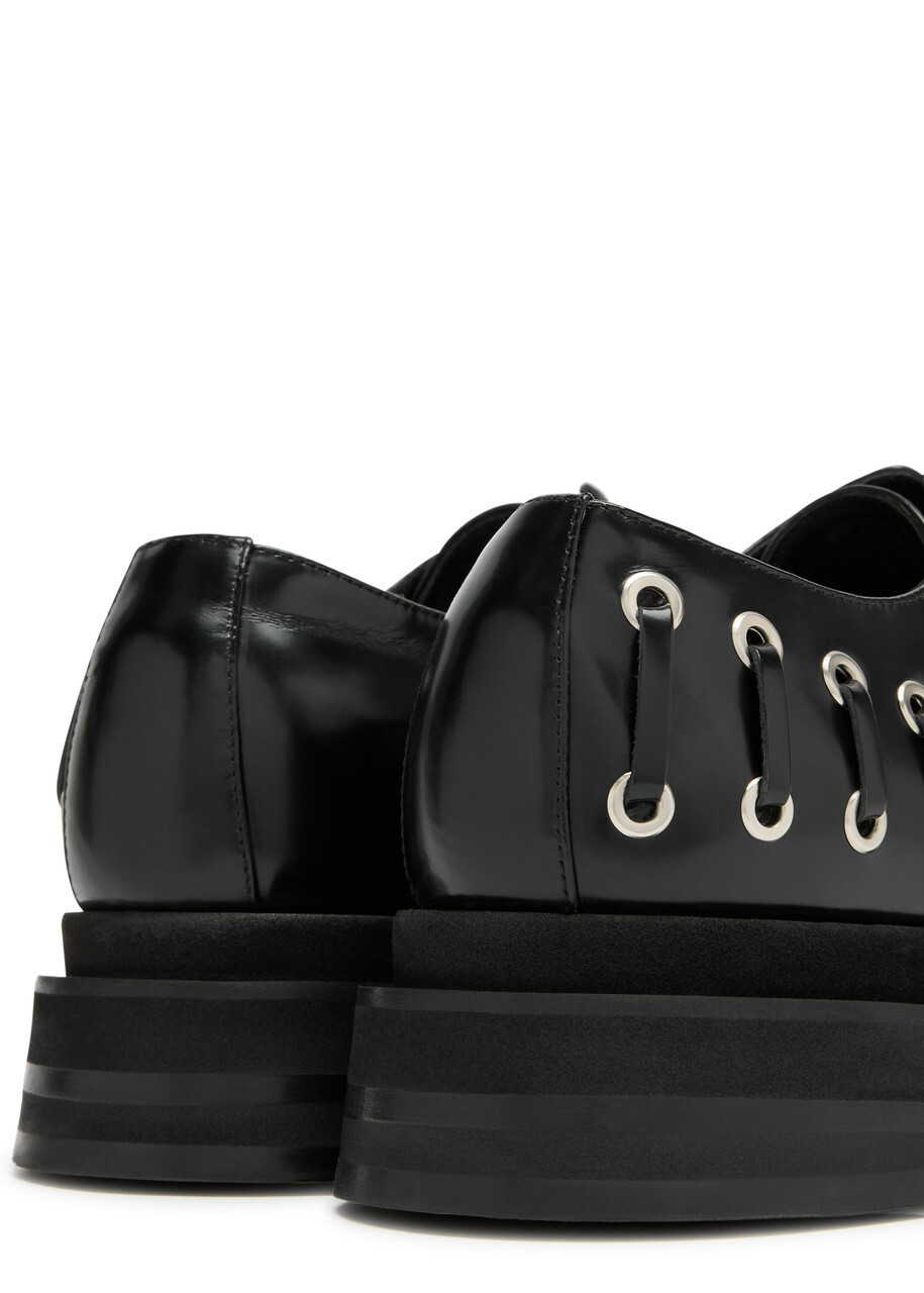 Simone Rocha 50 Lace-up Flatform Derby Shoes Black Simone Rocha
