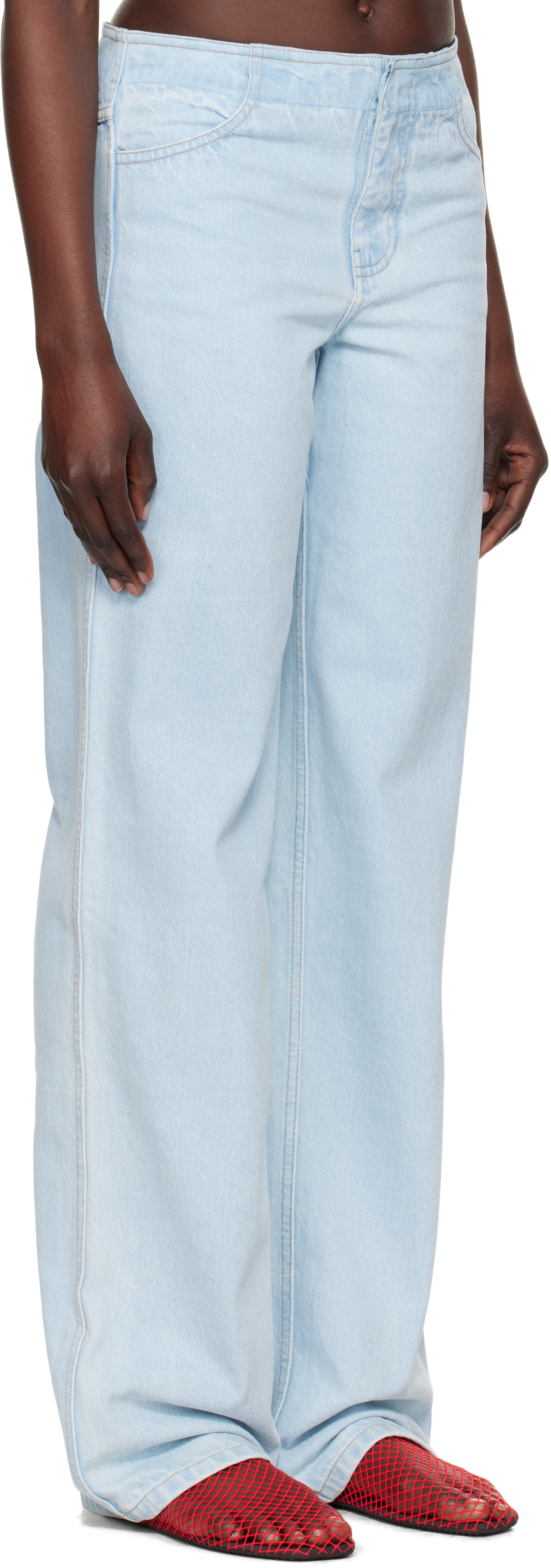 Christopher Esber Blue Deconstruct Jeans