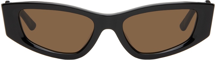 Photo: Eckhaus Latta SSENSE Exclusive Black 'The Tilt' Sunglasses