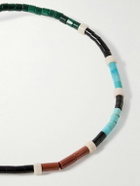 Mikia - Silver Multi-Stone Beaded Bracelet - Black