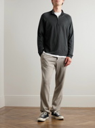 James Perse - Linen-Blend Half-Zip Sweater - Gray