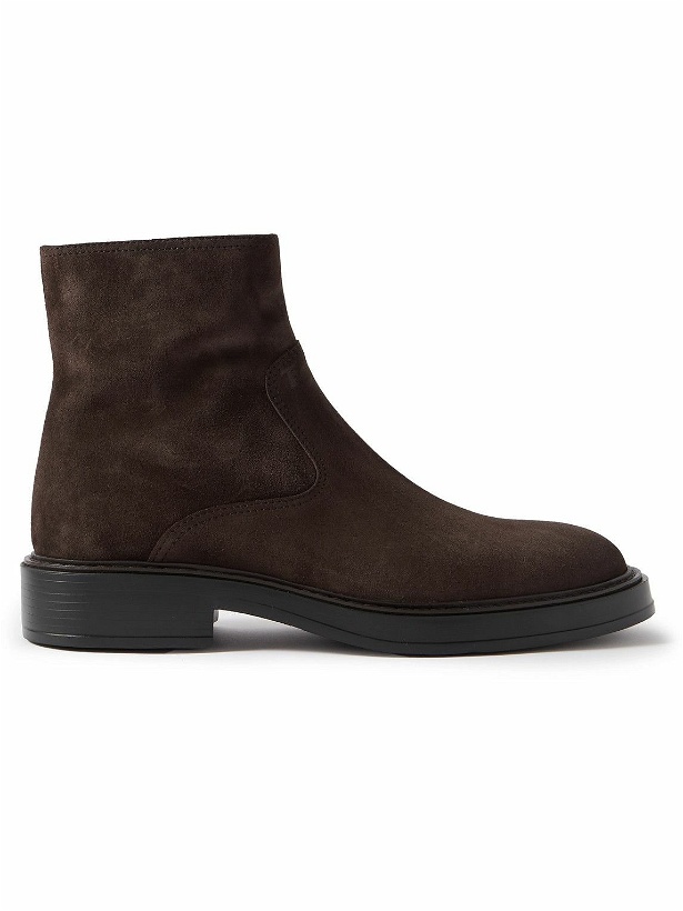 Photo: Tod's - Suede Chelsea Boots - Brown
