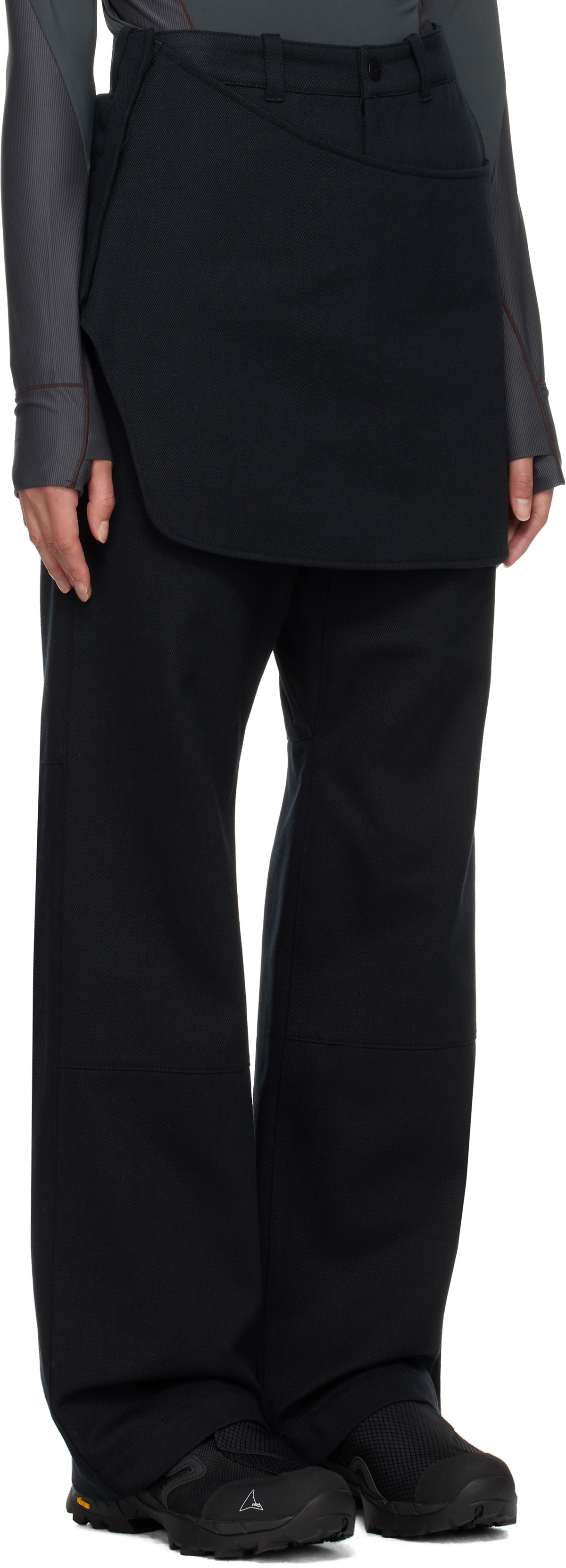 HYEIN SEO Black Flap Trousers