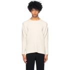 Homme Plisse Issey Miyake Off-White Surface Long Sleeve T-Shirt