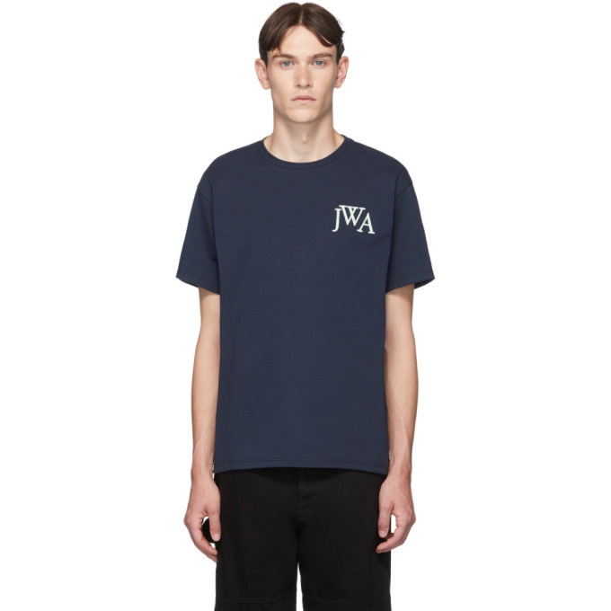 Photo: JW Anderson Navy Embroidered Logo T-Shirt