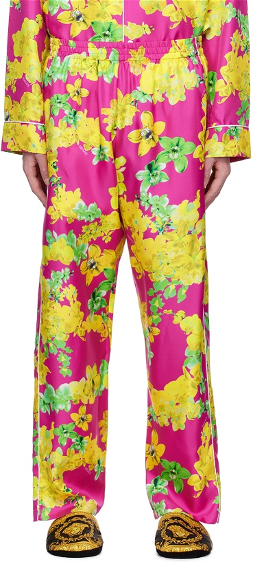 Photo: Versace Underwear Pink Floral Pyjama Pants