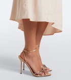 Aquazzura Tell Me Crystal satin sandals