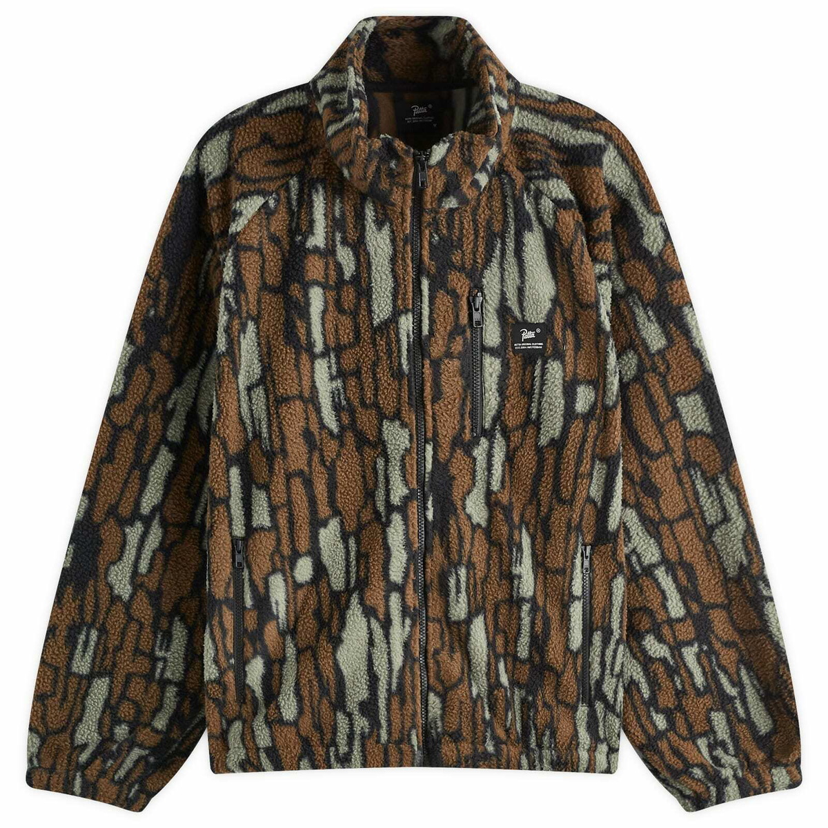 Patta Men's Waterproof Reflective Shell Jacket in Flint Grey Patta Men's Waterproof Reflective Shell Jacket in Flint Grey