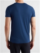 Hugo Boss - Slim-Fit Logo-Print Stretch-Jersey T-Shirt - Blue