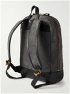Bennett Winch - Leather-Trimmed Suede Backpack