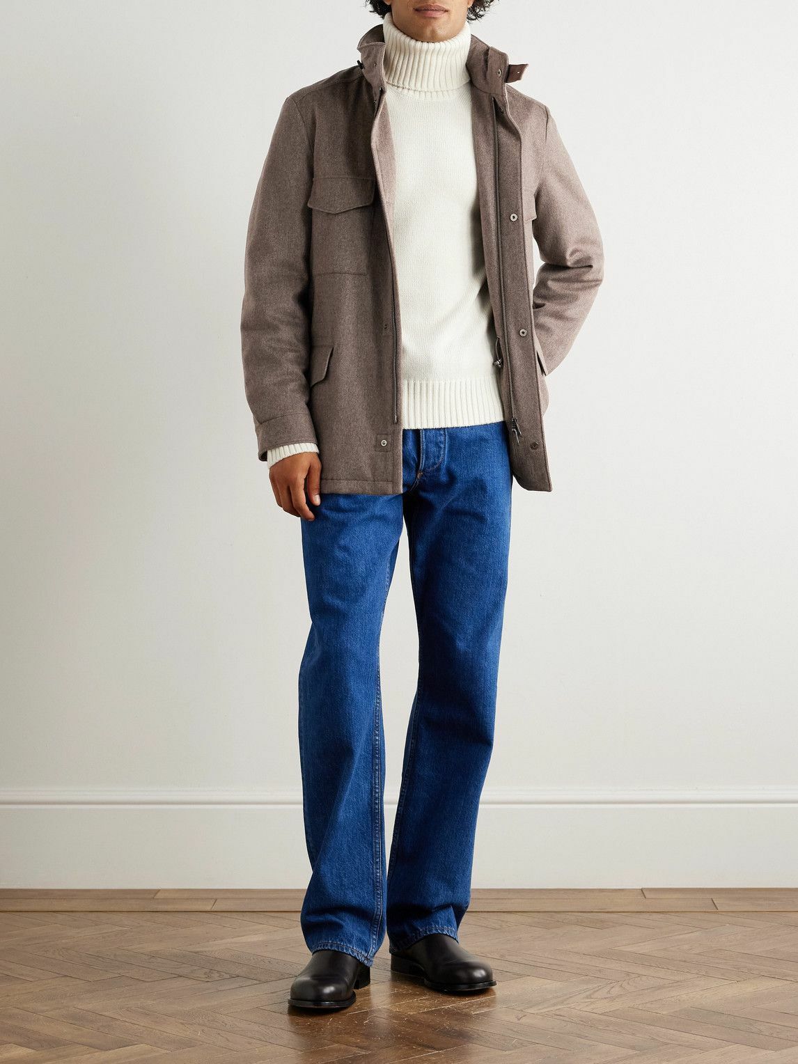 Loro Piana - Traveller Padded Rain System® Cashmere Field Jacket - Brown