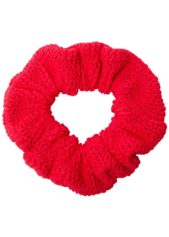 Photo: Hunza G Seersucker Scrunchie - Red - One Size
