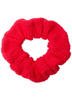 Hunza G Seersucker Scrunchie - Red - One Size