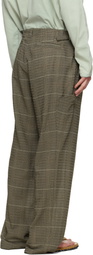 Kiko Kostadinov Taupe Andras Formal Trousers