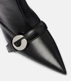 Coperni Logo leather ankle boots
