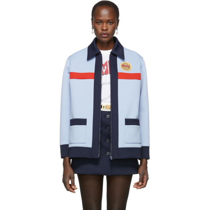 Miu miu blue clearance coat