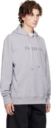 JW Anderson Gray Logo Embroidery Hoodie