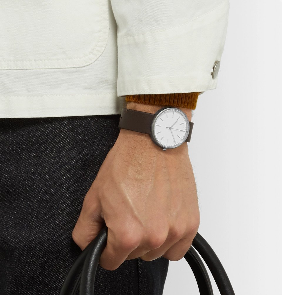 Uniform Wares - M37 PreciDrive Stainless Steel and Leather Watch - White