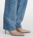 Saint Laurent Ashley 75 leather ankle boots