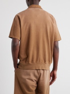 Les Tien - Cotton-Piqué Tennis-Polo - Brown