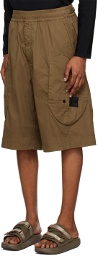Stone Island Shadow Project Brown Patch Shorts
