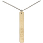 Maison Margiela Silver and Gold Pendant Necklace