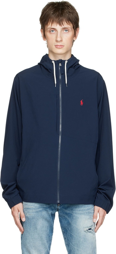 Photo: Polo Ralph Lauren Navy Packable Hooded Jacket