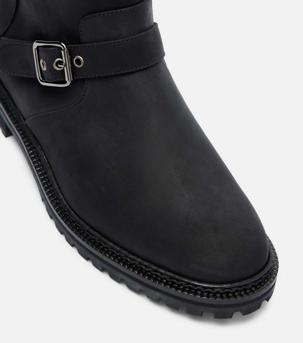 Manolo Blahnik Sulaltrosa leather biker boots
