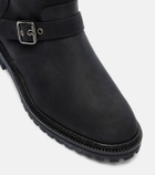 Manolo Blahnik Sulaltrosa leather biker boots